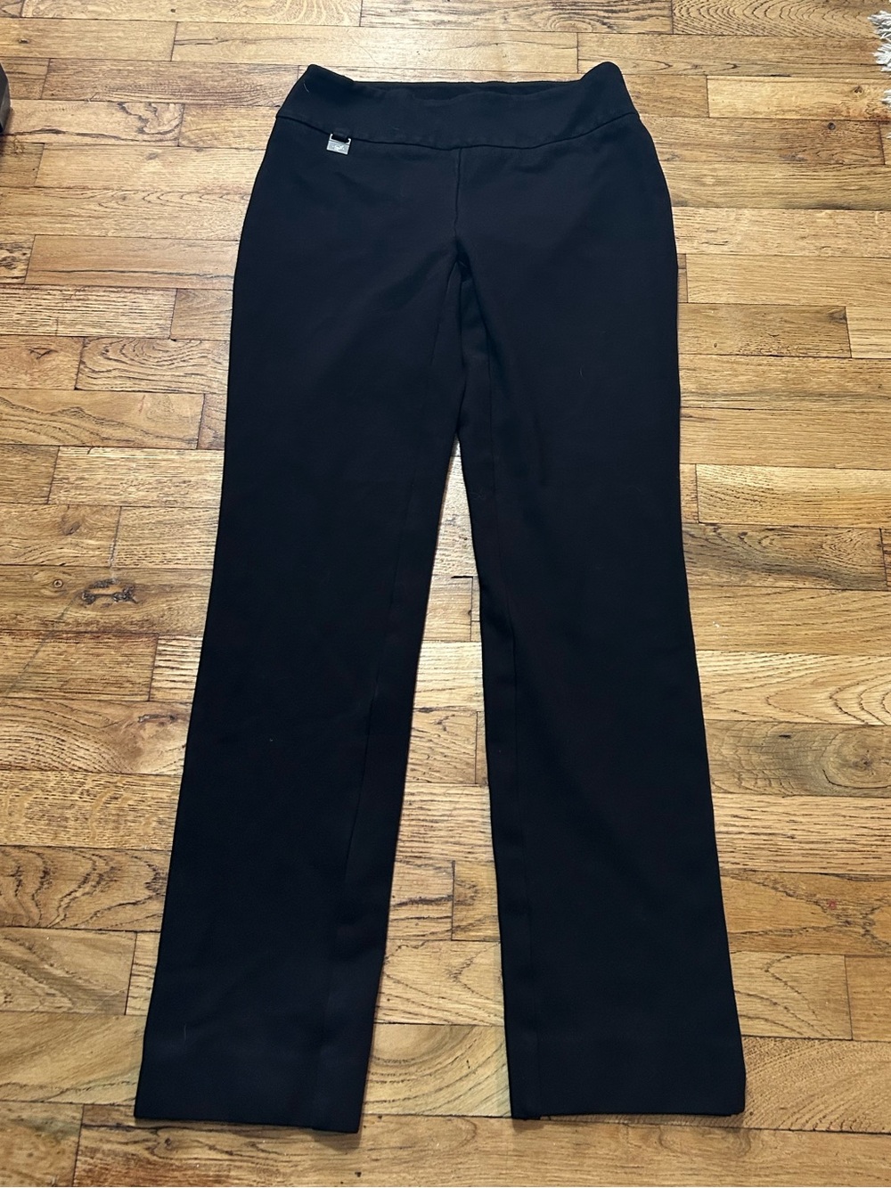 LISETTE Women's Straight Leg Black Pull-On Pants